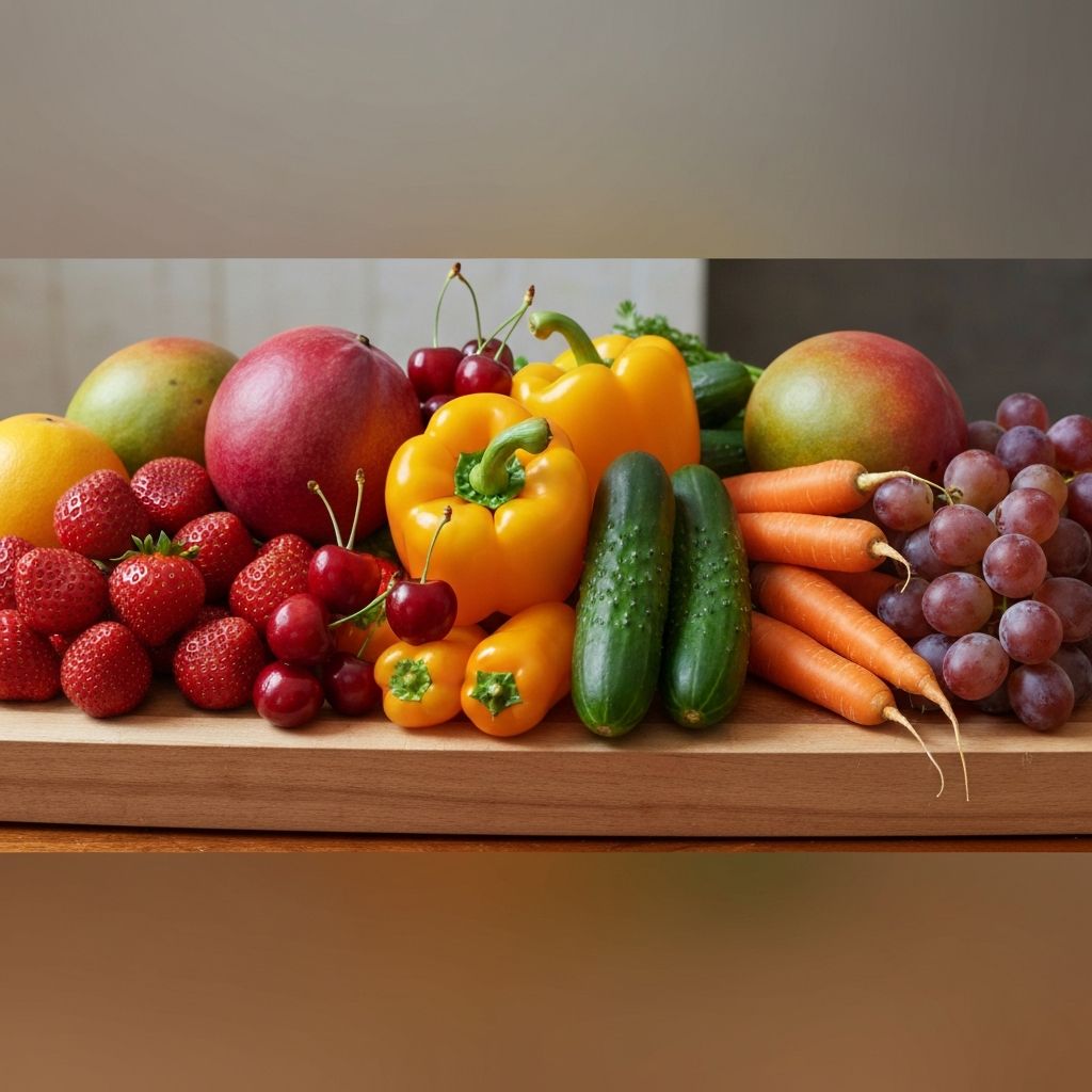 Vegetables and fruits in nutrition